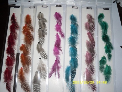 Hot sales Really feather hair clips on ext...